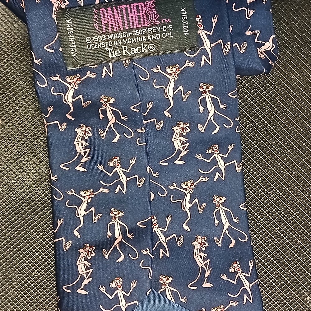 Pink Panther Navy Tie